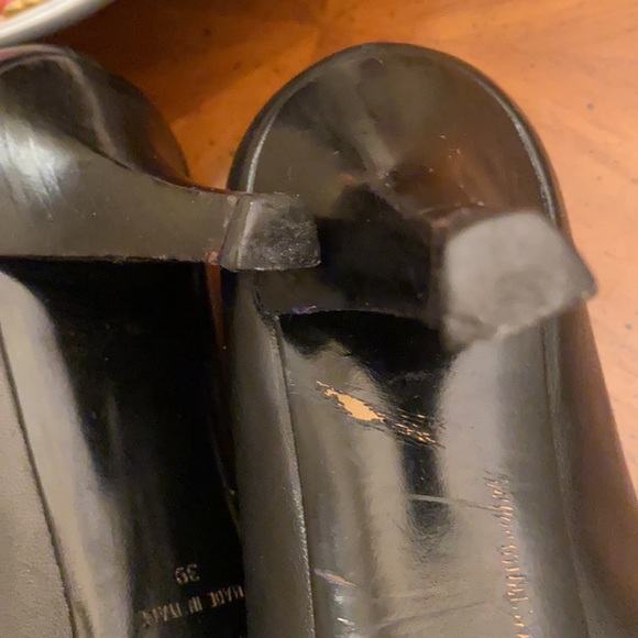 Bruno Magli black leather Authentic vintage heels 39M - Picture 12 of 14